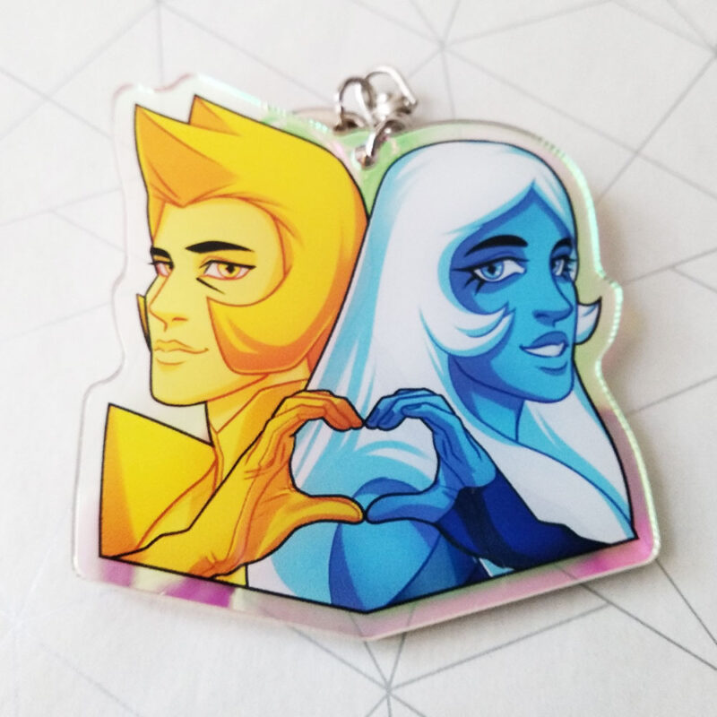 Blue and Yellow Diamond
