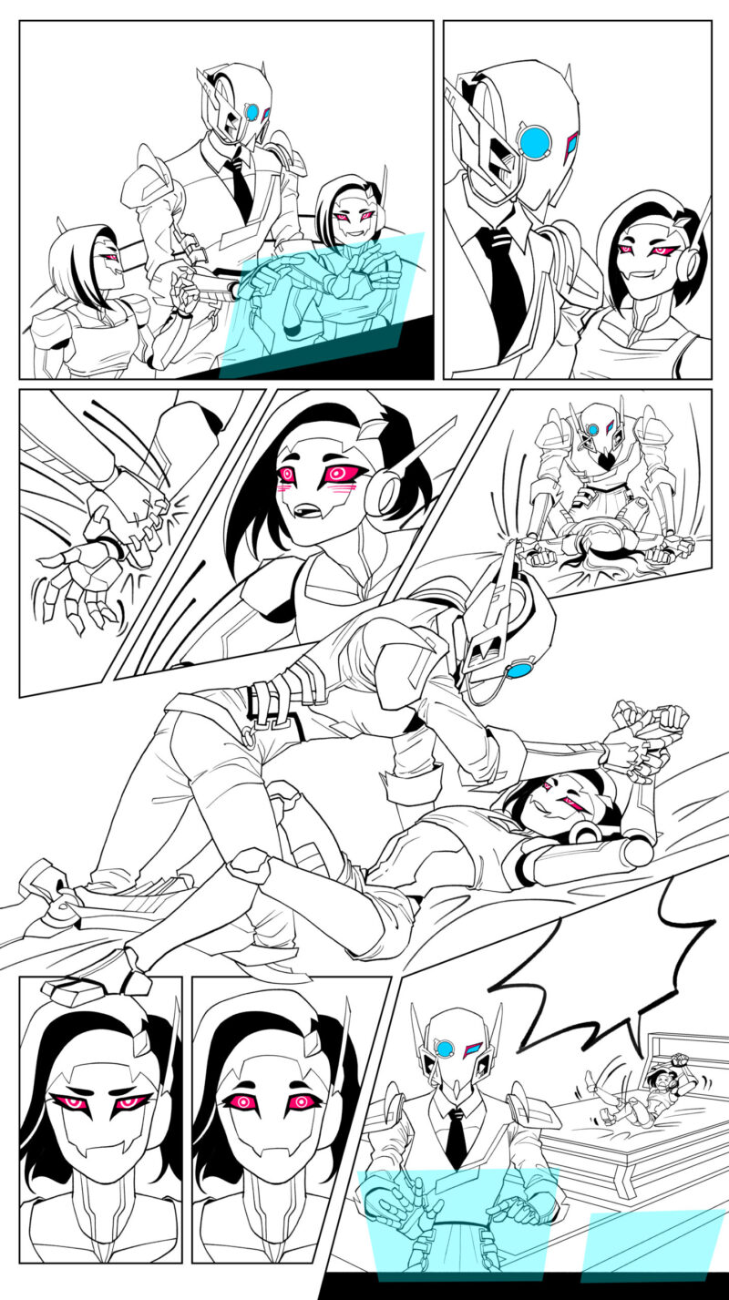 B&W Comic Page - Image 2