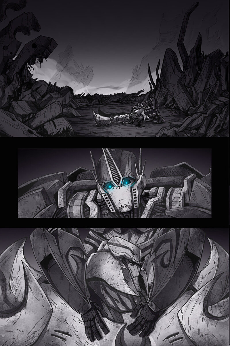 Gray Scale Comic Page