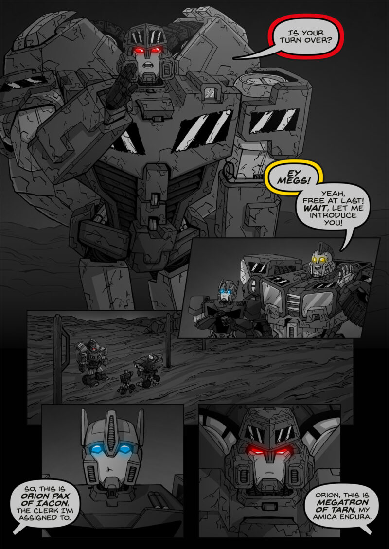 Gray Scale Comic Page - Image 2