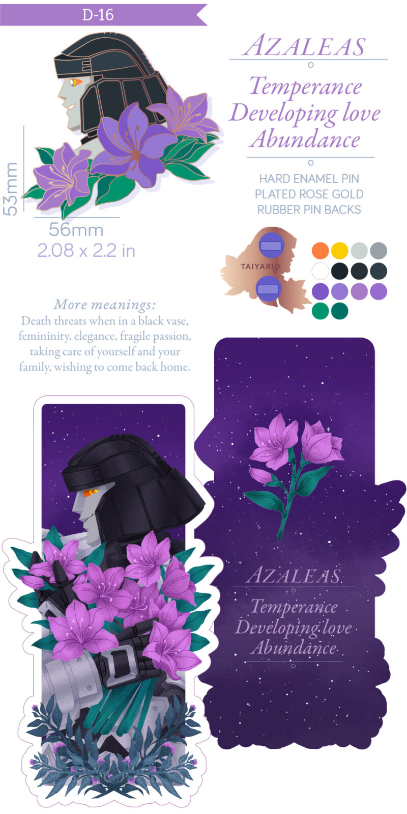 PRE-ORDERS for Florescere: A TF Enamel pin Set - Image 27