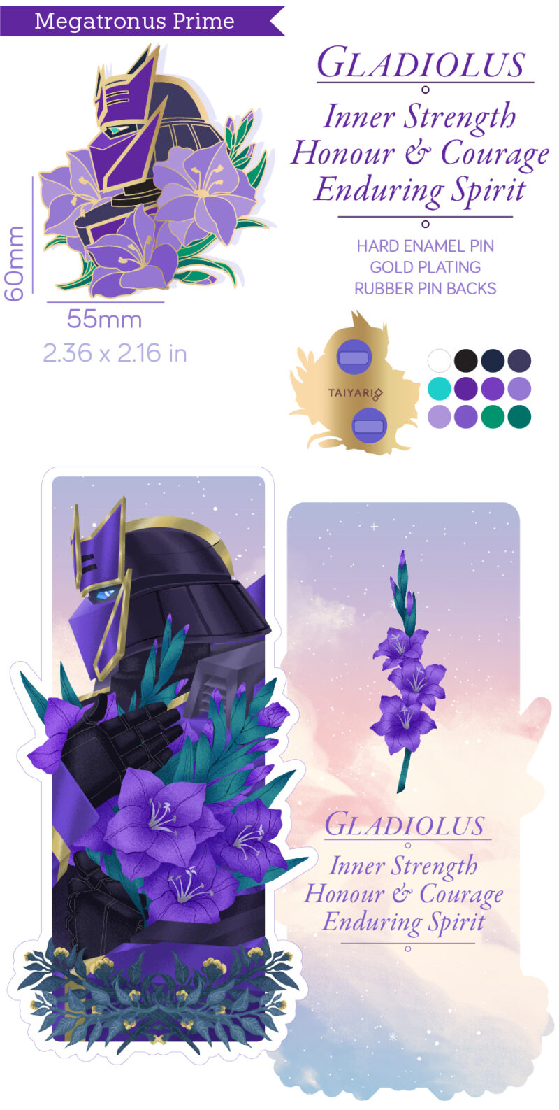 PRE-ORDERS for Florescere: A TF Enamel pin Set - Image 29