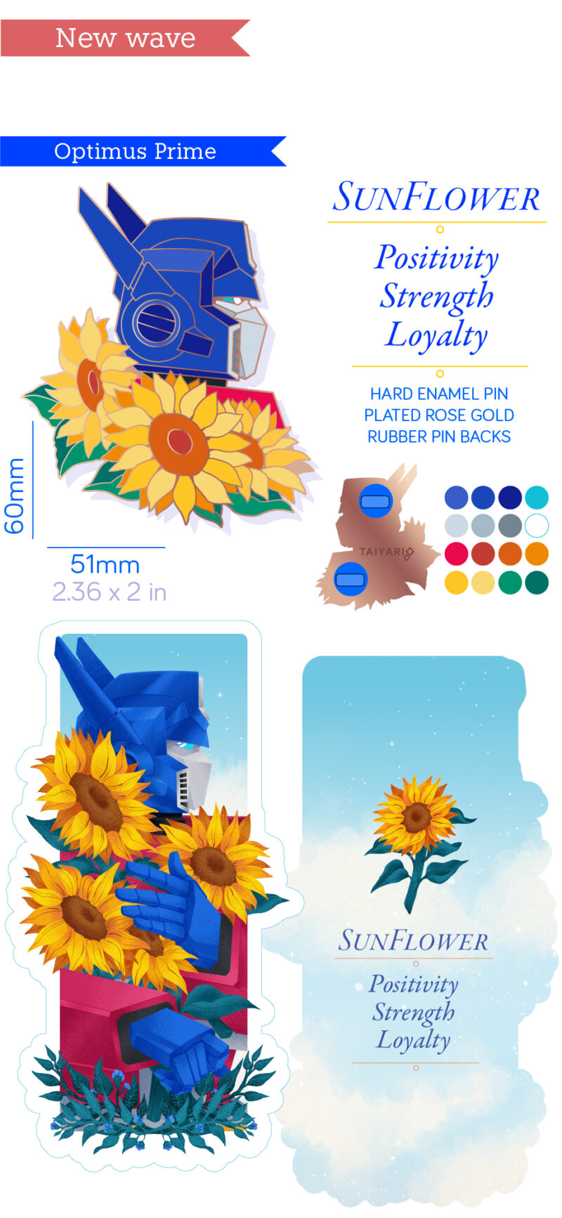 PRE-ORDERS for Florescere: A TF Enamel pin Set - Image 20