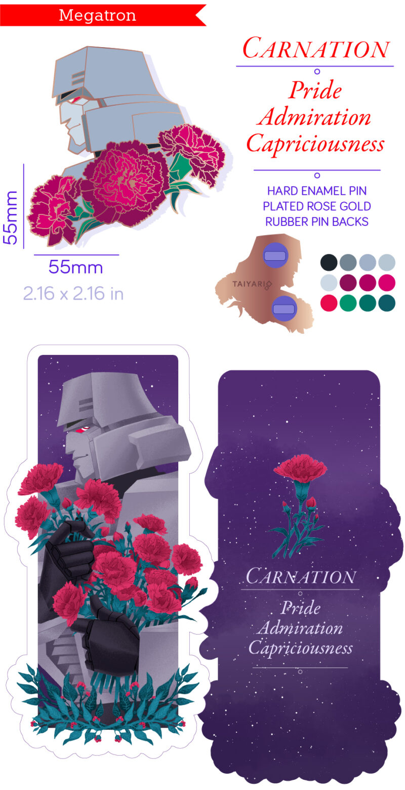 PRE-ORDERS for Florescere: A TF Enamel pin Set - Image 21