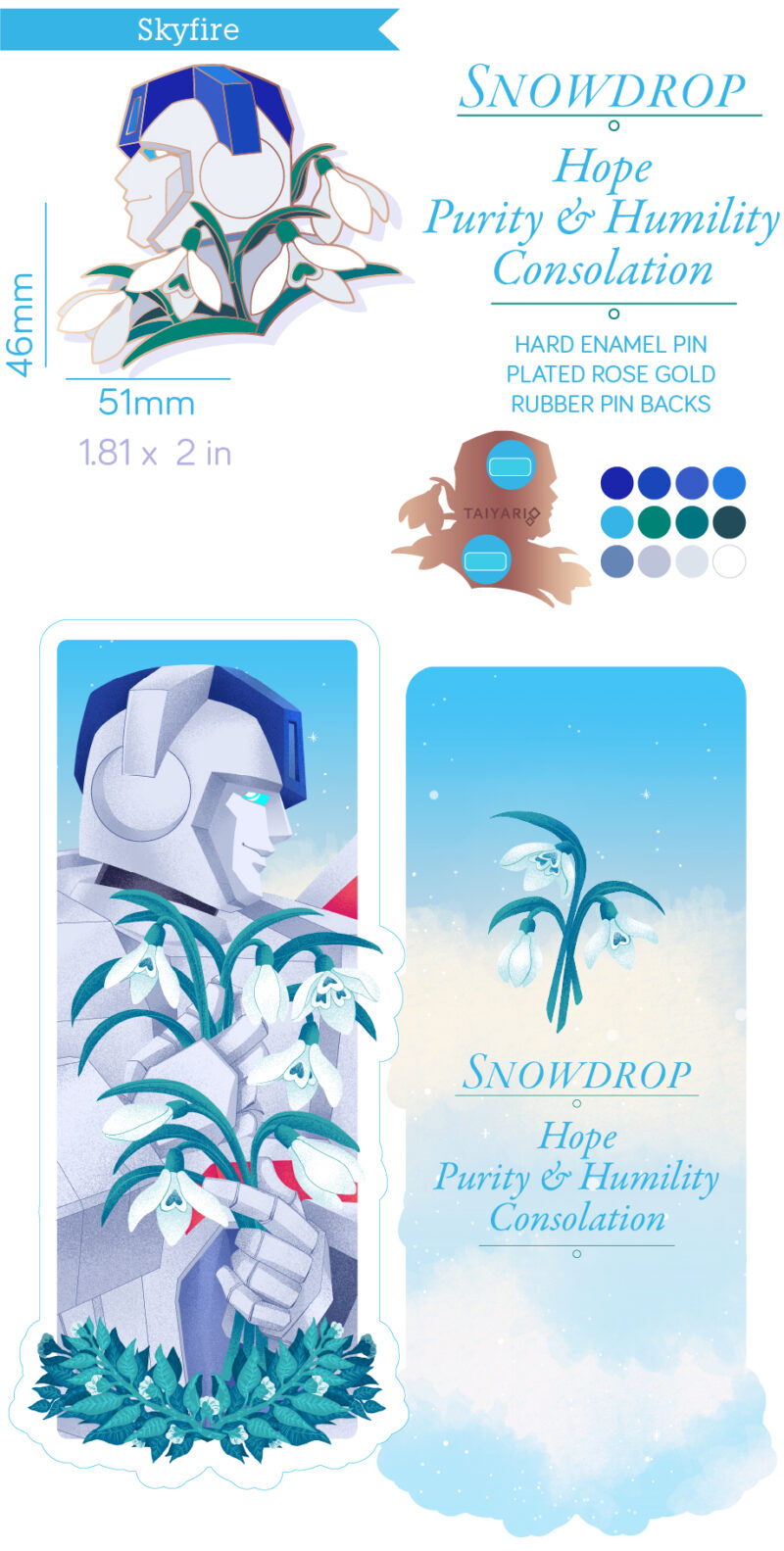 PRE-ORDERS for Florescere: A TF Enamel pin Set - Image 23