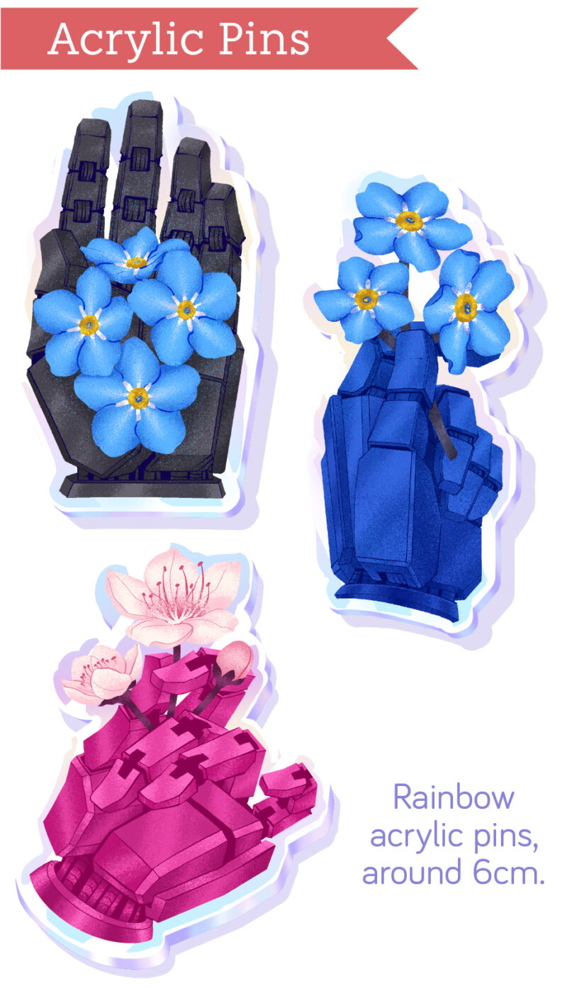 Pre-orders - Florescere Rainbow Acrylic Pins