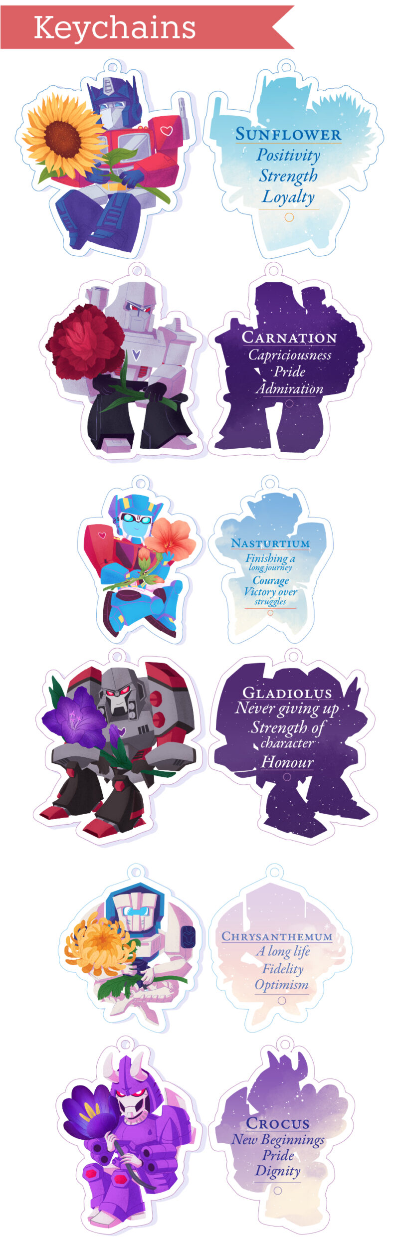 Pre-orders - Florescere Keychains - Image 2